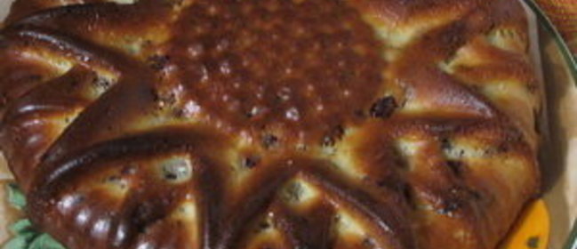 Творожный кекс с сухофруктами