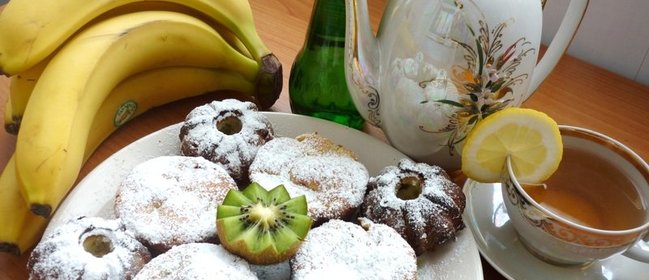 Творожно-банановые кексы с киви(ДекРеп №27)(ДУЭЛЬ)