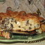 Сырный кекс с грибами и кабачком
