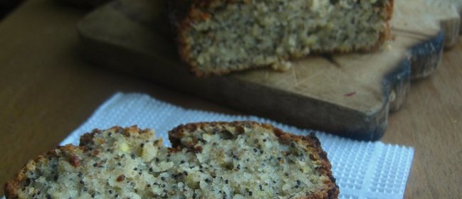 Oat cake with poppy seeds!